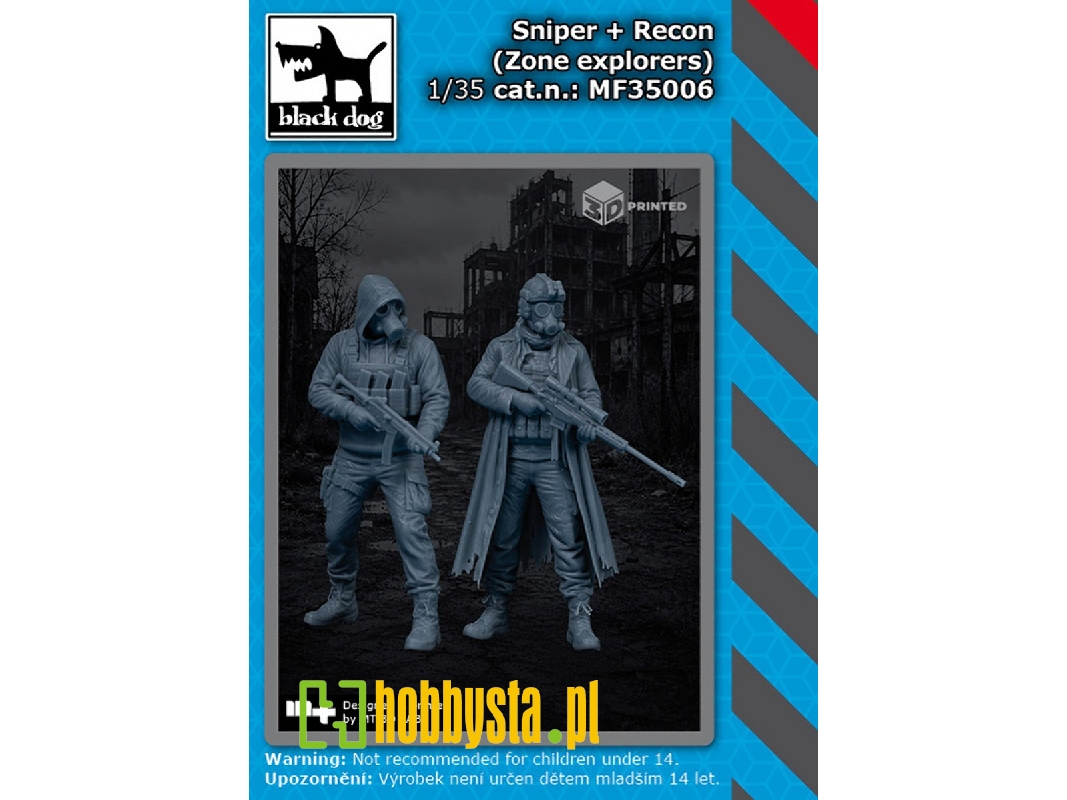 Sniper And Recon - Zone Explorers (2 Figures / 3d-printed) - image 1