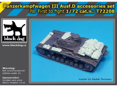 Panzerkampfwagen Iii Ausf.D - Accessories Set (For First To Fight Kits) - image 1