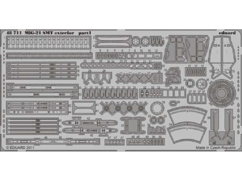 MiG-21SMT exterior 1/48 - Eduard - image 1