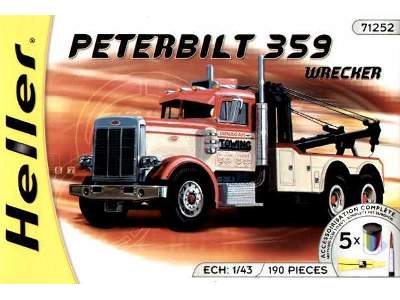 PETERBILT Conventional Wrecker w/Paints and Glue - image 1