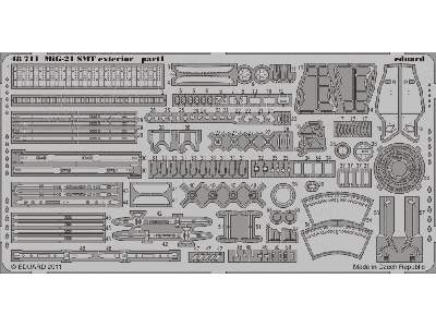 MiG-21SMT exterior 1/48 - Eduard - image 2