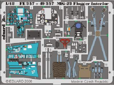 MiG-23 Flogger B interior 1/48 - Italeri - - image 1