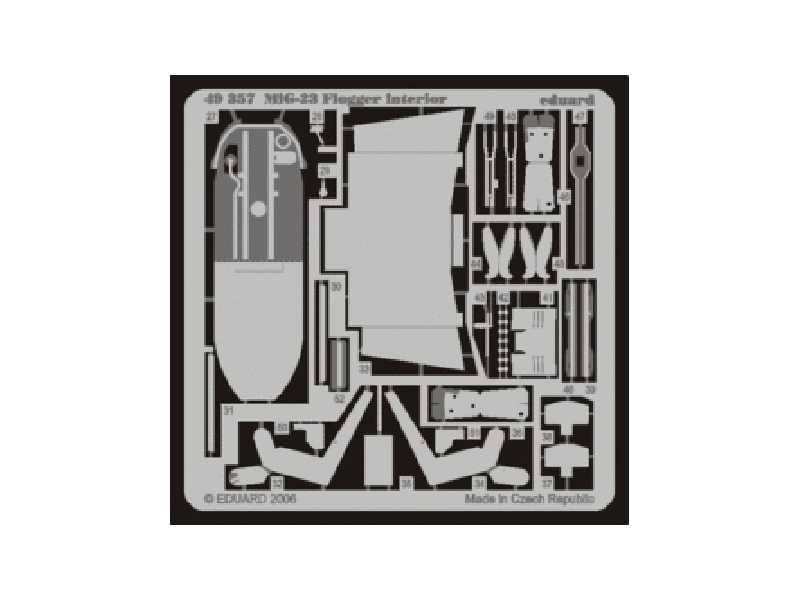 MiG-23 Flogger B interior 1/48 - Italeri - image 1