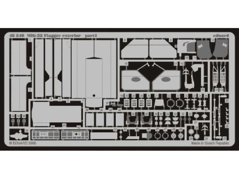 MiG-23 Flogger exterior 1/48 - Italeri - image 1