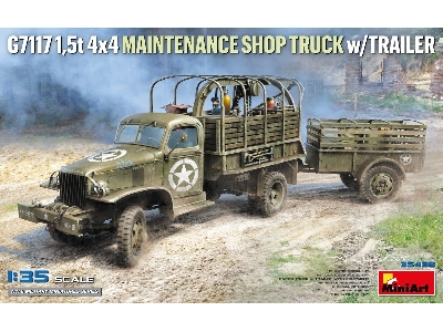 G7117 1,5t 4x4 Maintenance Shop Truck With Trailer - image 1
