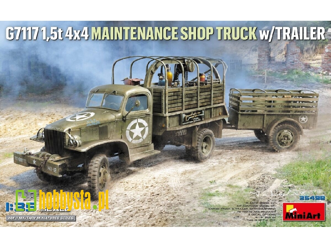 G7117 1,5t 4x4 Maintenance Shop Truck With Trailer - image 1