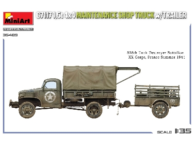 G7117 1,5t 4x4 Maintenance Shop Truck With Trailer - image 2