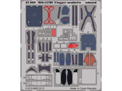 MiG-23 Flogger seatbelts 1/32 - Trumpeter - image 1