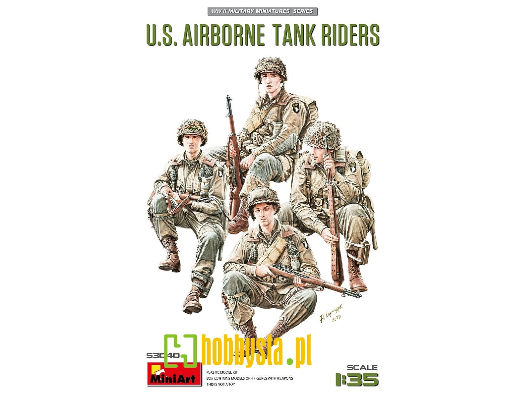 Us Wwii Airborne Tank Riders (4 Figures) - image 1
