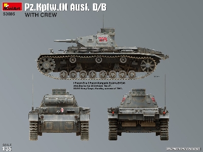 Pz.Kpfw.Iii Ausf. B/D With Crew (2 Figures) - image 24