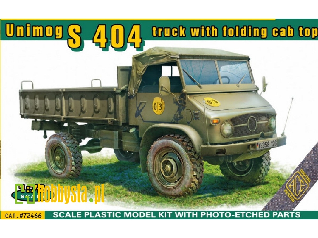 Unimog S 404 Truck With Folding Cab Top - image 1