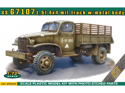 Us G7107 1,5t 4x4 Army Truck With Metal Body - image 1