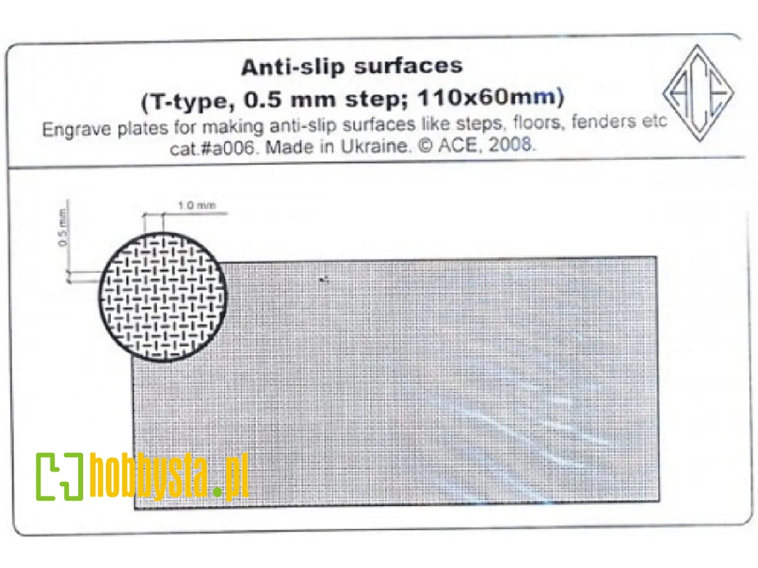 Anti-slip Surfaces T-type (0.5 Mm Step / 110 X 60 Mm) - image 1