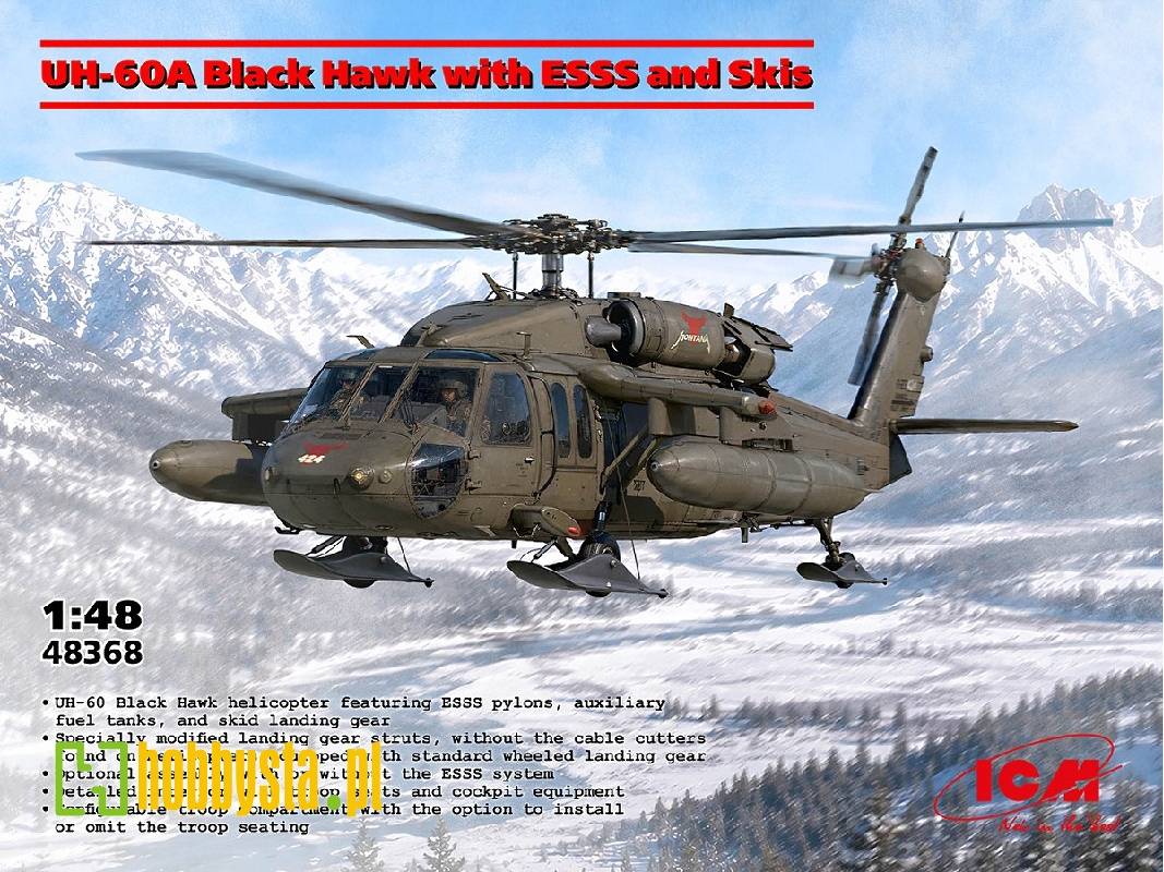 Uh-60a Black Hawk With Esss And Skis - image 1