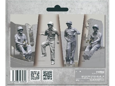 Us Navy Wwii Anti-aircraft 40 Mm Quad Bofors Gun Crew Set 1 - image 1