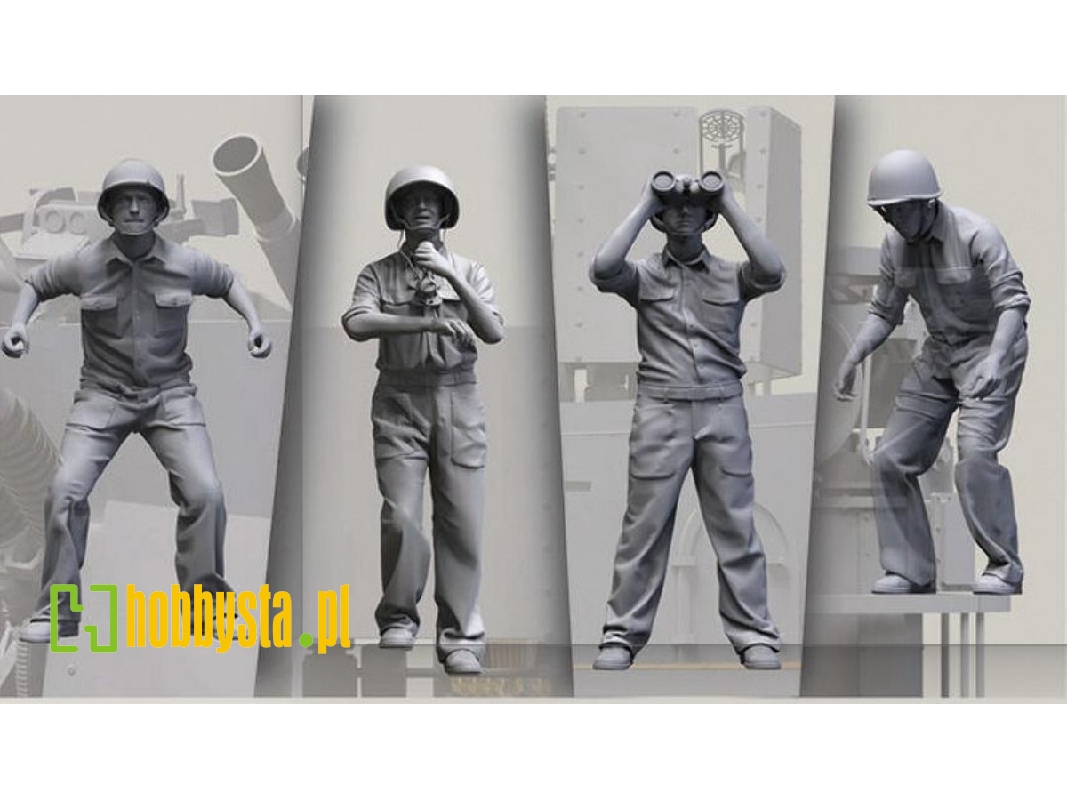 Us Navy Wwii Anti-aircraft 40 Mm Quad Bofors Gun Crew Set 2 - image 1