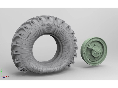 Ural 4320 - 3d-printed Flat Tire (4 Pcs) - image 1