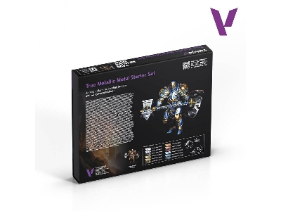 77272 True Metallic Metal Starter Set (Paints + Brush + Mini + Leaflet) - image 2