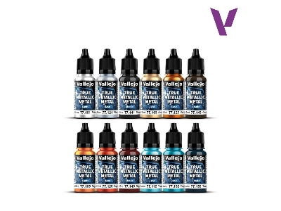77272 True Metallic Metal Starter Set (Paints + Brush + Mini + Leaflet) - image 5