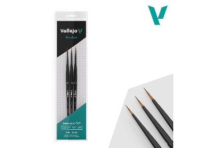 Definition Brush Set - Synthetic Fibers (4/0, 3/0 And 2/0) - image 2