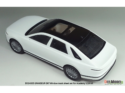 Hyundai Grandeur Gn7 - Window Mask Sheet / Logo Metal Sticker Set (For Academy Kits) - image 3