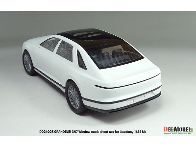 Hyundai Grandeur Gn7 - Window Mask Sheet / Logo Metal Sticker Set (For Academy Kits) - image 4