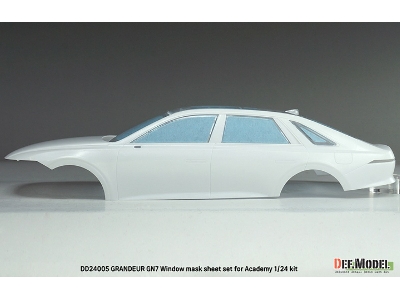 Hyundai Grandeur Gn7 - Window Mask Sheet / Logo Metal Sticker Set (For Academy Kits) - image 9