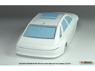 Hyundai Grandeur Gn7 - Window Mask Sheet / Logo Metal Sticker Set (For Academy Kits) - image 10