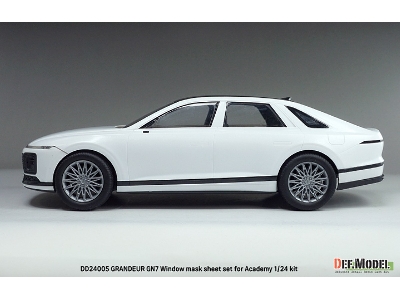 Hyundai Grandeur Gn7 - Window Mask Sheet / Logo Metal Sticker Set (For Academy Kits) - image 13