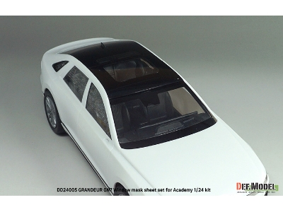 Hyundai Grandeur Gn7 - Window Mask Sheet / Logo Metal Sticker Set (For Academy Kits) - image 14