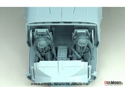 Usmc Uh-1y Venom - 3d-printed Pilot Set (2 Figures / For Academy Kits) - image 3