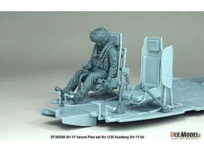 Usmc Uh-1y Venom - 3d-printed Pilot Set (2 Figures / For Academy Kits) - image 6