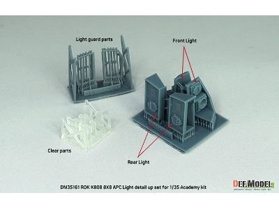 Rok K808 Apc - Light Detail-up Set (For Academy Kits) - image 2