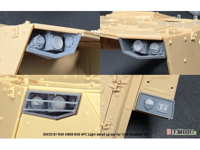 Rok K808 Apc - Light Detail-up Set (For Academy Kits) - image 6