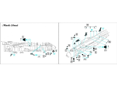 Lockheed C-5b Galaxy - Antennas (For Roden Kits) - image 2