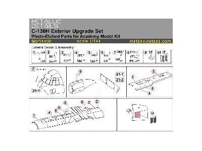Lockheed C-130 H Hercules - Exterior Upgrade Set (For Academy Kits) - image 4