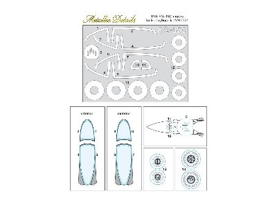 Mcdonnell-douglas F/A-18c Hornet Canopy Paint Mask (Designed To Be Used With Hobby Boss Kits) - image 1