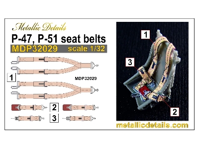 Republic P-47 And North American P-51 Seat Belts - image 3