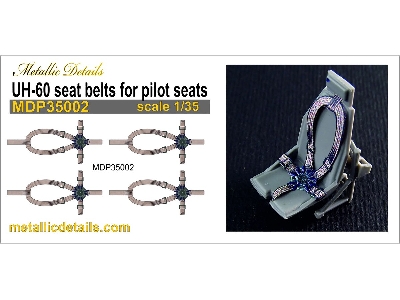 Sikorsky Uh-60 - Seat Belts For Pilot Seats (For Academy, Italeri And Kitty Hawk Models Model Kits) - image 3