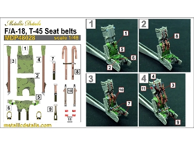 F/A-18 Hornet And T-45 Goshawk - Seat Belts (3d-printed) - image 8