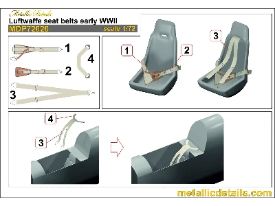 Luftwaffe Wwii Seat Belts Early (3d-printed) - image 3