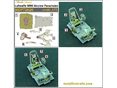 Luftwaffe Wwii Aircrew Parachutes (3d-printed) - image 3