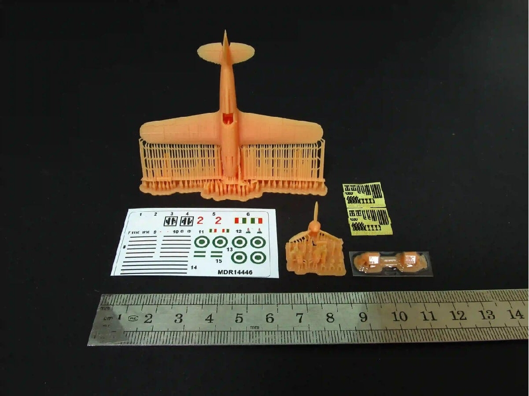 Macchi C.205 With Etched Parts And Decals (3d-printed) - image 1