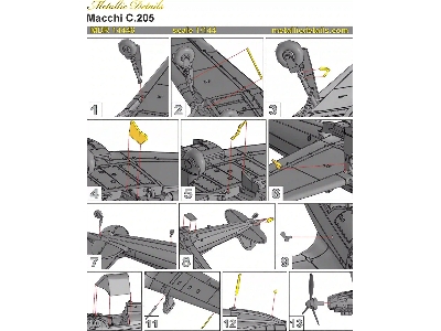 Macchi C.205 With Etched Parts And Decals (3d-printed) - image 5