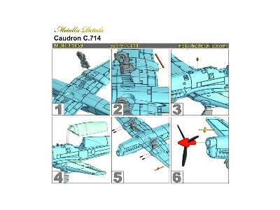 Caudron C.714 - 3d-printed Model With Decals And Pe-parts - image 10