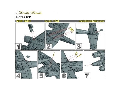 Potez 631 - 3d-printed Model With Decals And Pe-parts - image 9