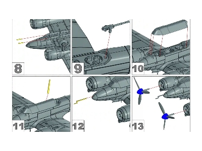 Potez 631 - 3d-printed Model With Decals And Pe-parts - image 10