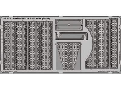 Matilda III/ IV PSP rear plating 1/35 - Tamiya - image 1