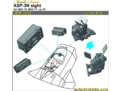Asp-3n Sight For Mig-15 / Mig-17 And La-15 - image 2