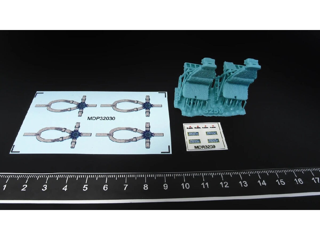 Sikorsky Uh-60 / Sh-60 And Mh-60 Early - Pilot Seats (For Academy / Kitty Hawk And Zimi Model Kits) - image 1